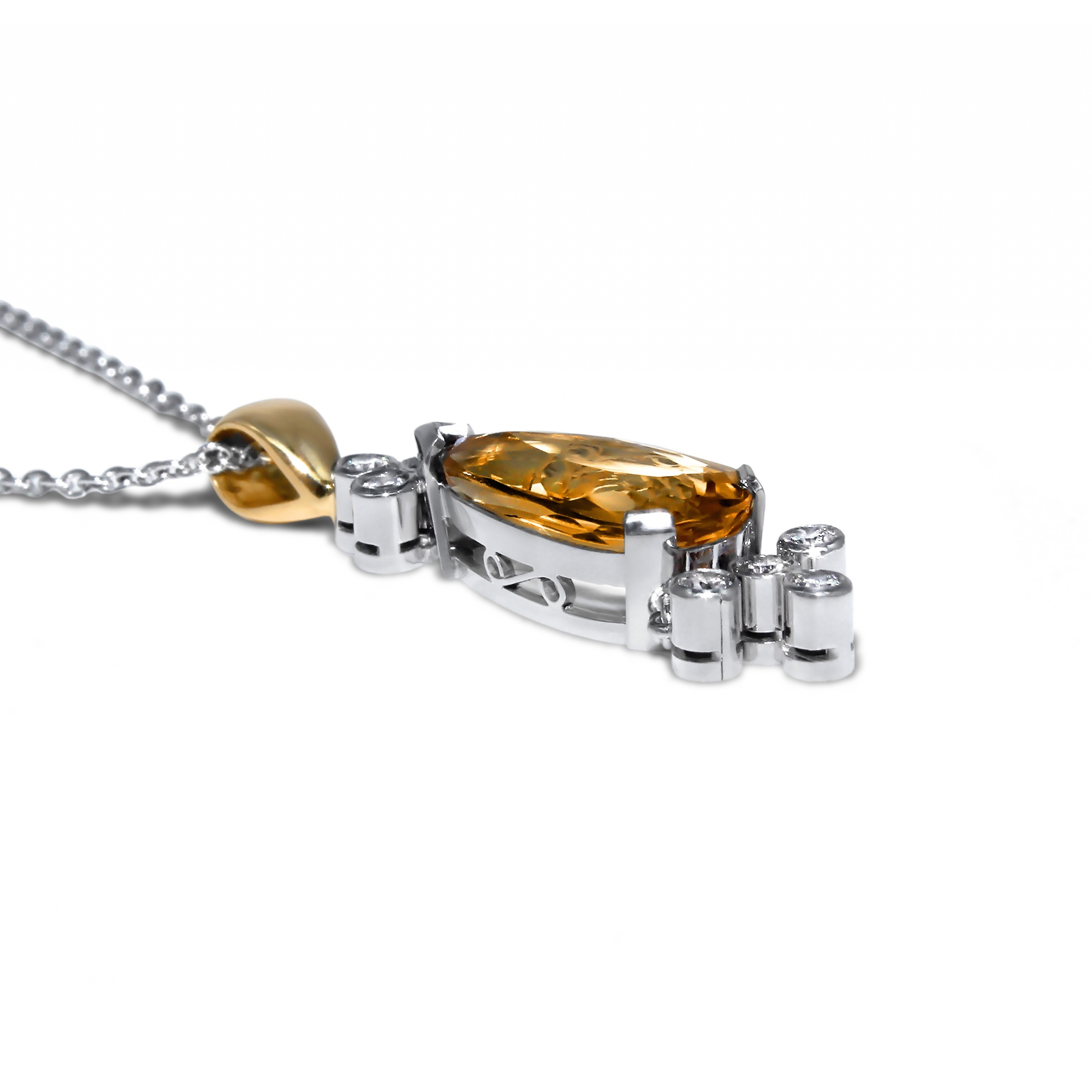 Yellow on sale topaz pendant